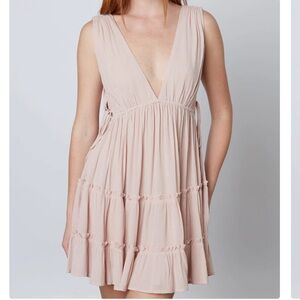 Cotton Candy LA Soft Pink Textured Dress